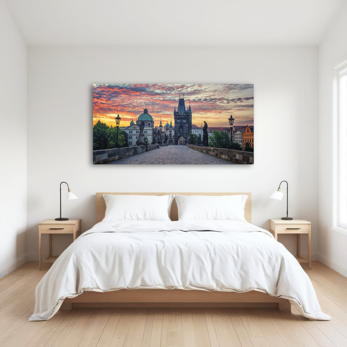 AUTO-MOCKUP ROOM | Charles Bridge Sunrise