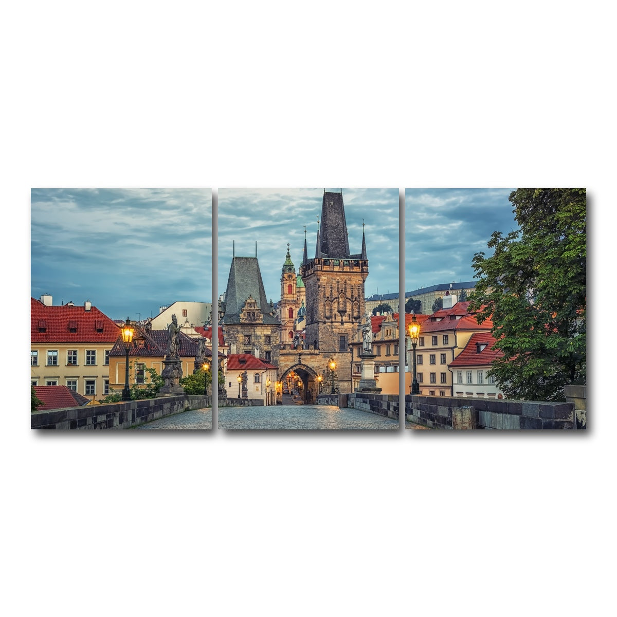 AUTO-MOCKUP WHITE | Charles Bridge | 3 Piece | Gallery Wrap Canvas | group=18x24
