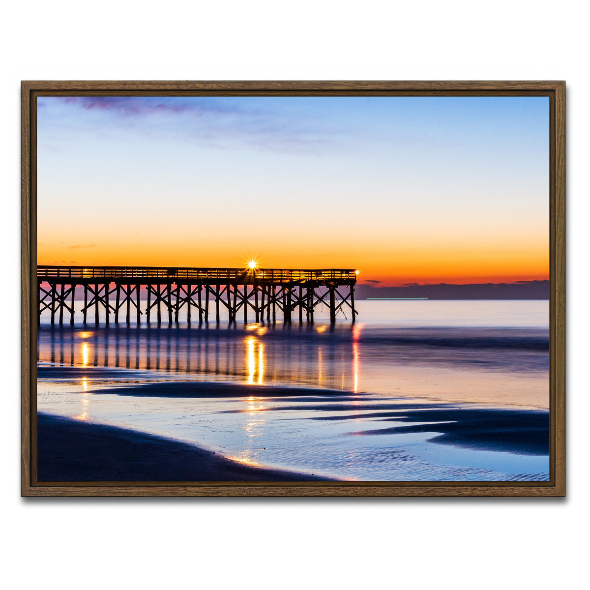 AUTO-MOCKUP WHITE | Charleston South Carolina | 1 Piece | Walnut Framed Canvas | group=4x3