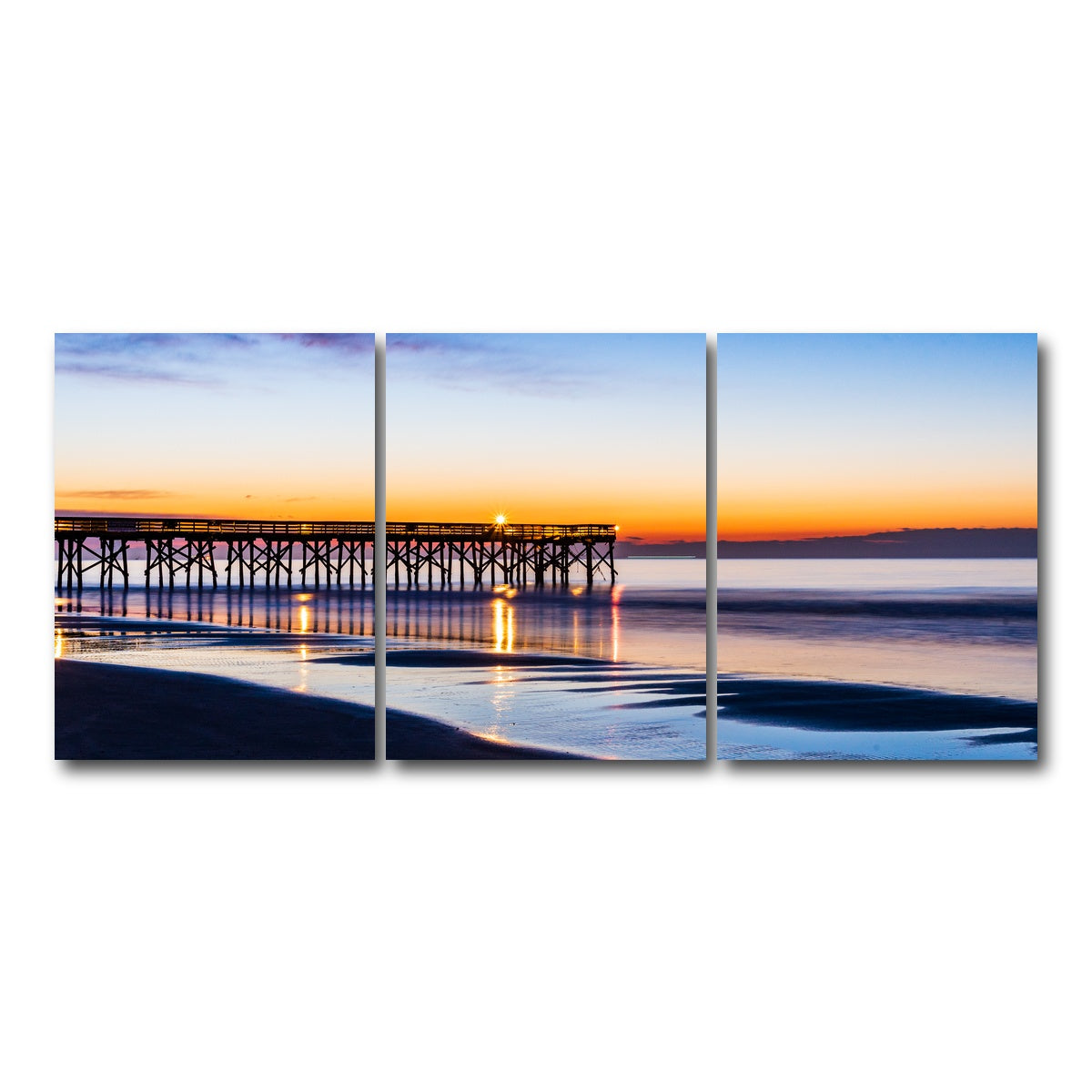 AUTO-MOCKUP WHITE | Charleston South Carolina | 3 Piece | Gallery Wrap Canvas | group=18x24