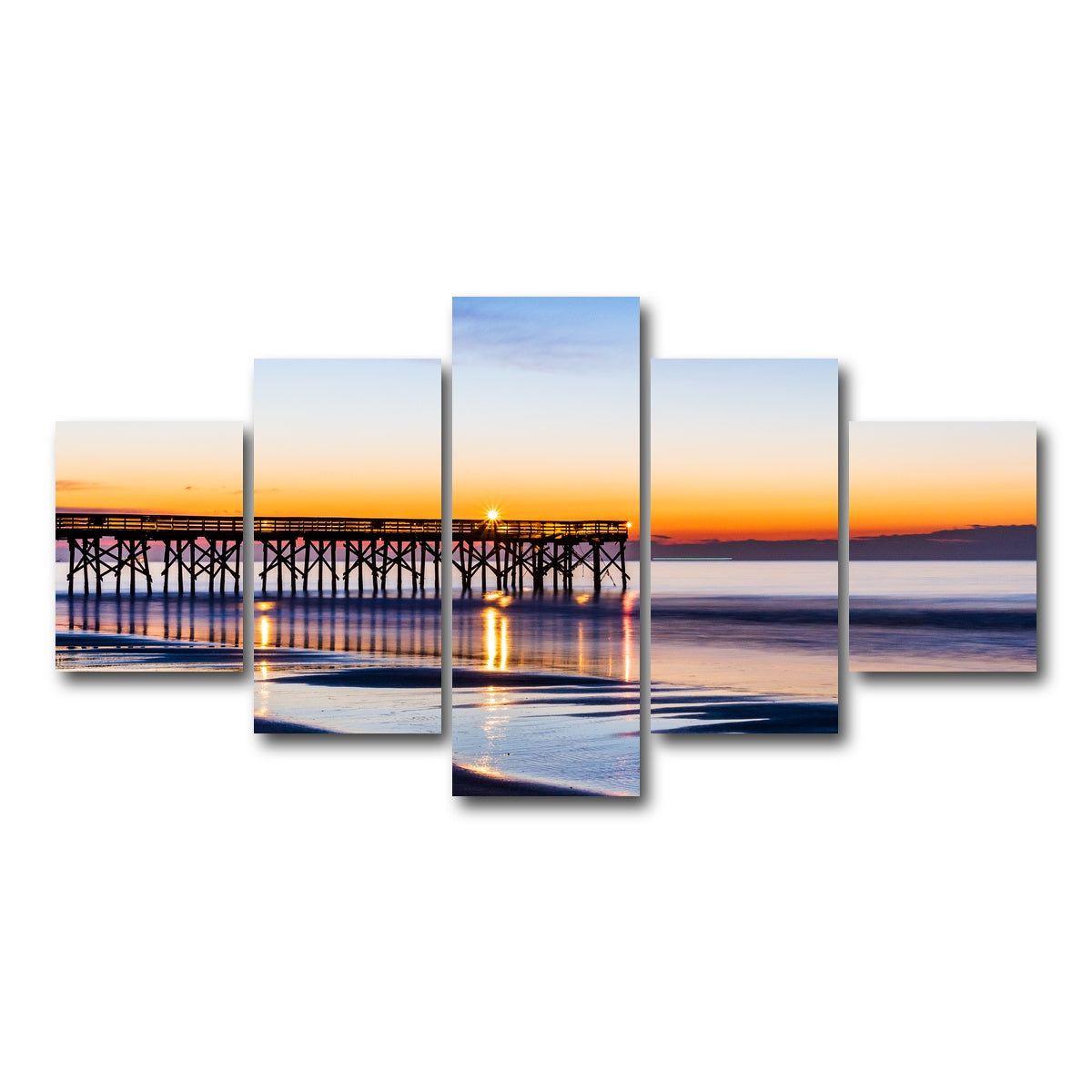 AUTO-MOCKUP WHITE | Charleston South Carolina | 5 Piece | Gallery Wrap Canvas | group=5_short