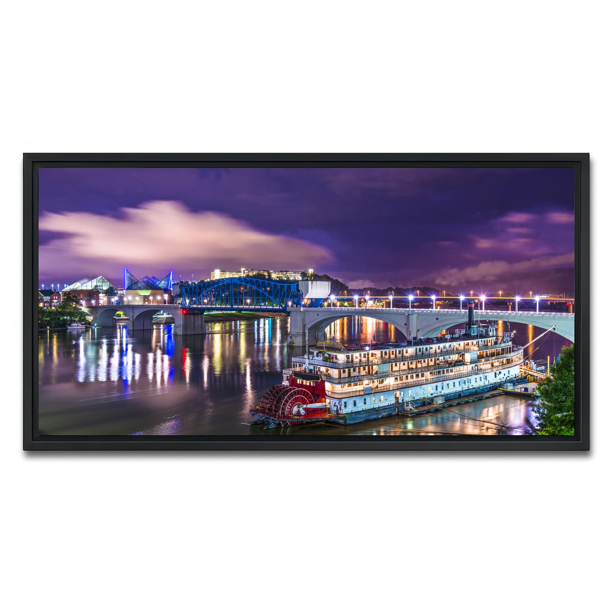 AUTO-MOCKUP WHITE | Chattanooga Aerial | 1 Piece | Black Framed Canvas | group=2x1