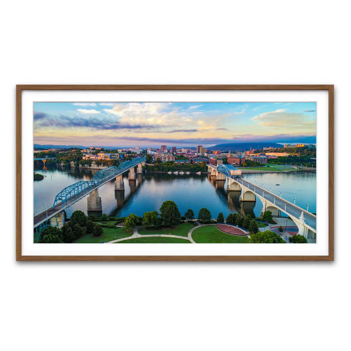 Framed Print 2x1 Walnut