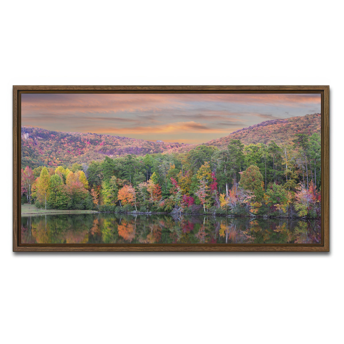 AUTO-MOCKUP WHITE | Cheaha State Park | 1 Piece | Walnut Framed Canvas | group=2x1