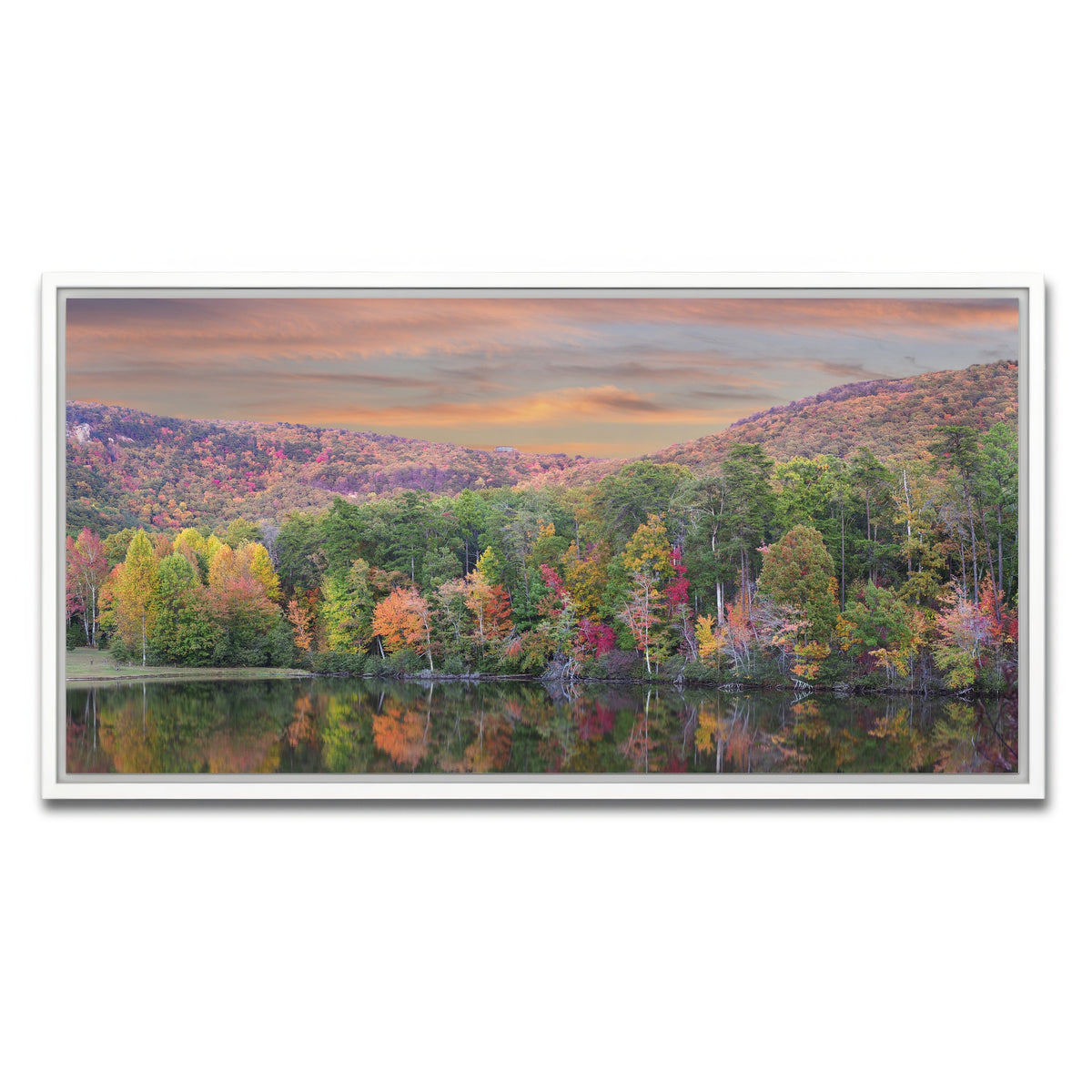 AUTO-MOCKUP WHITE | Cheaha State Park | 1 Piece | White Framed Canvas | group=2x1