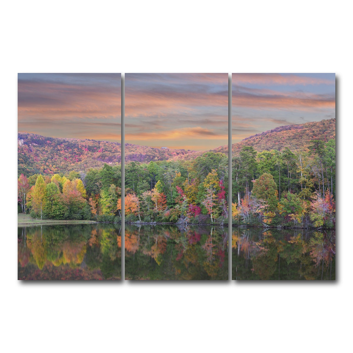 AUTO-MOCKUP WHITE | Cheaha State Park | 3 Piece | Gallery Wrap Canvas | group=12x24