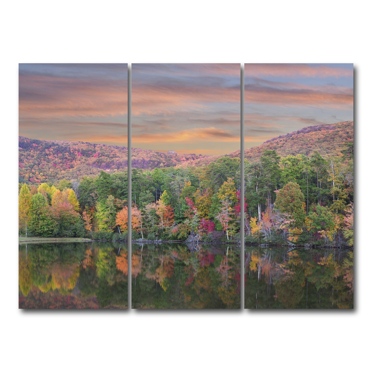 AUTO-MOCKUP WHITE | Cheaha State Park | 3 Piece | Gallery Wrap Canvas | group=8x18