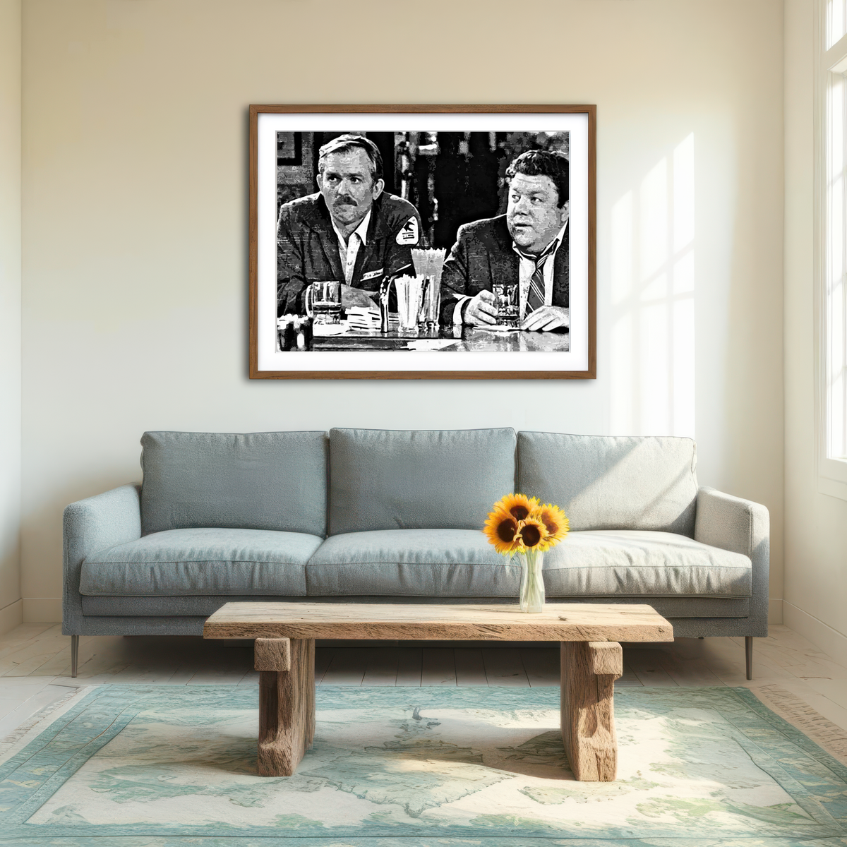 AUTO-MOCKUP ROOM | Cheers Grayscale Wall Art