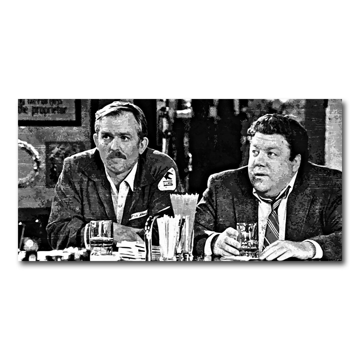 AUTO-MOCKUP WHITE | Cheers grayscale | 1 Piece | Gallery Wrap Canvas | group=2x1