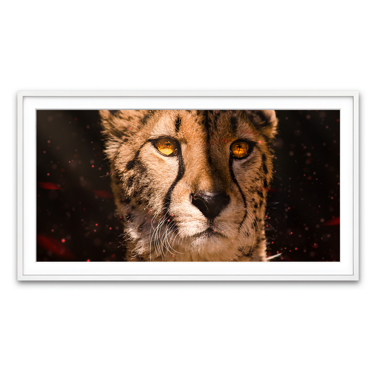 Framed Print 2x1 White