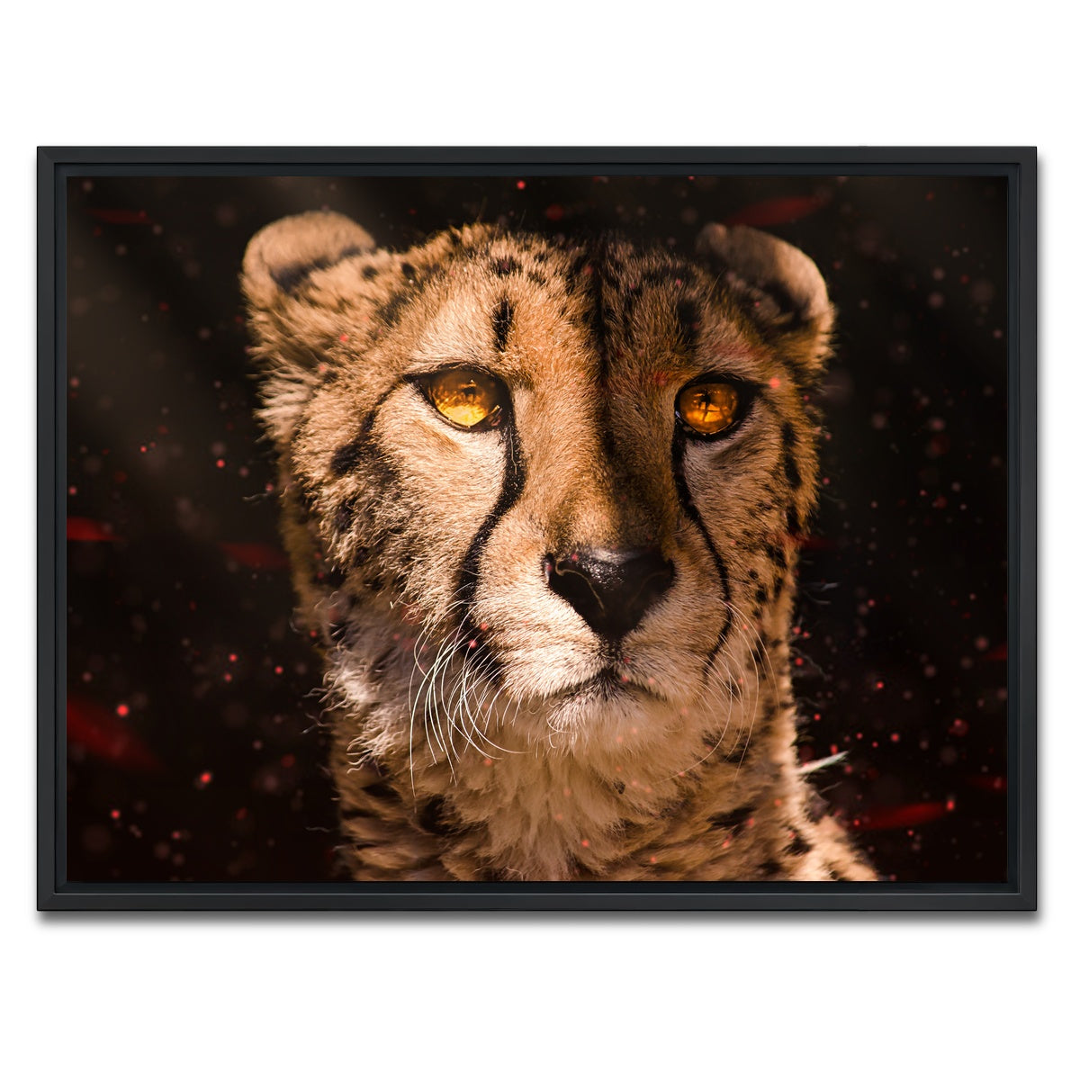 AUTO-MOCKUP WHITE | Cheetah | 1 Piece | Black Framed Canvas | group=4x3