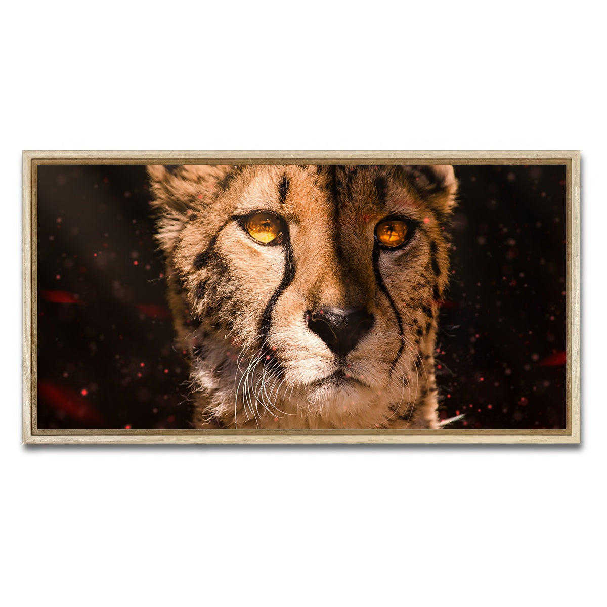 AUTO-MOCKUP WHITE | Cheetah | 1 Piece | Natural Framed Canvas | group=2x1