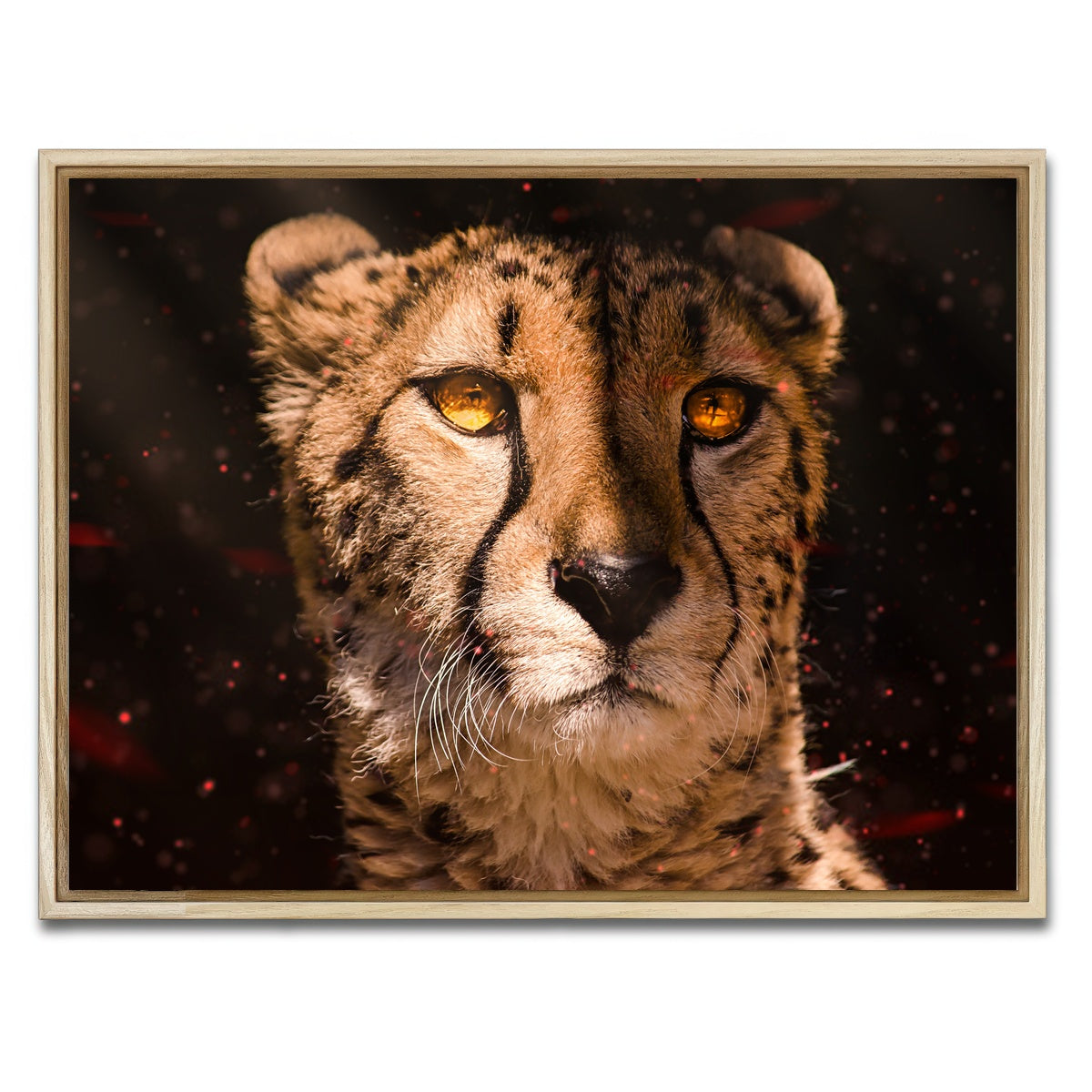 AUTO-MOCKUP WHITE | Cheetah | 1 Piece | Natural Framed Canvas | group=4x3