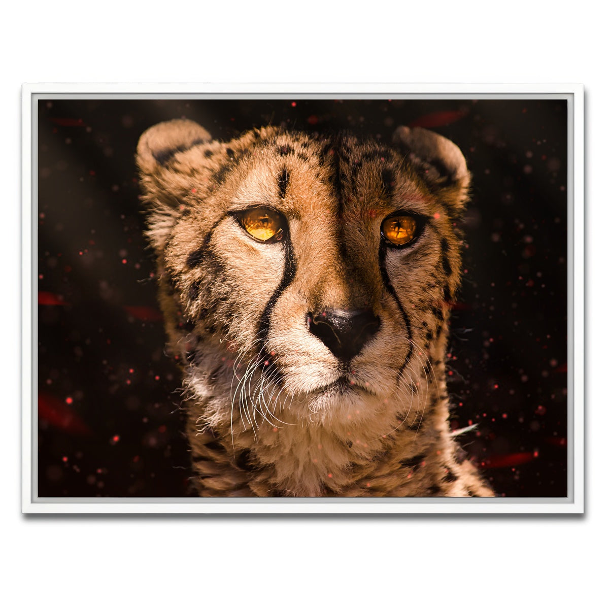 AUTO-MOCKUP WHITE | Cheetah | 1 Piece | White Framed Canvas | group=4x3