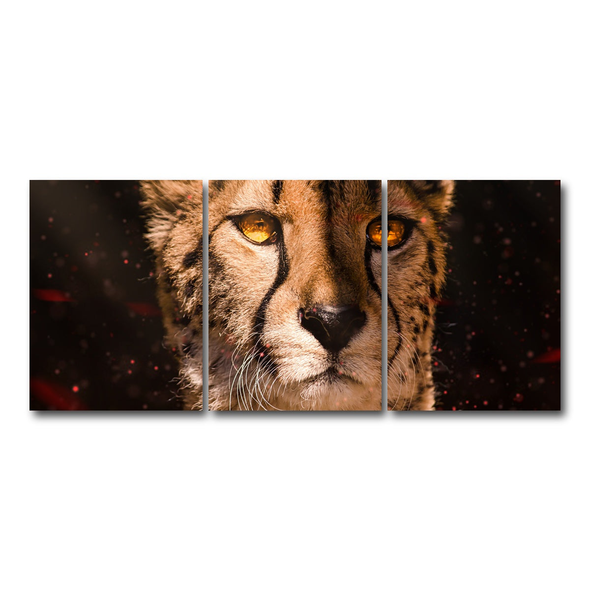 AUTO-MOCKUP WHITE | Cheetah | 3 Piece | Gallery Wrap Canvas | group=18x24