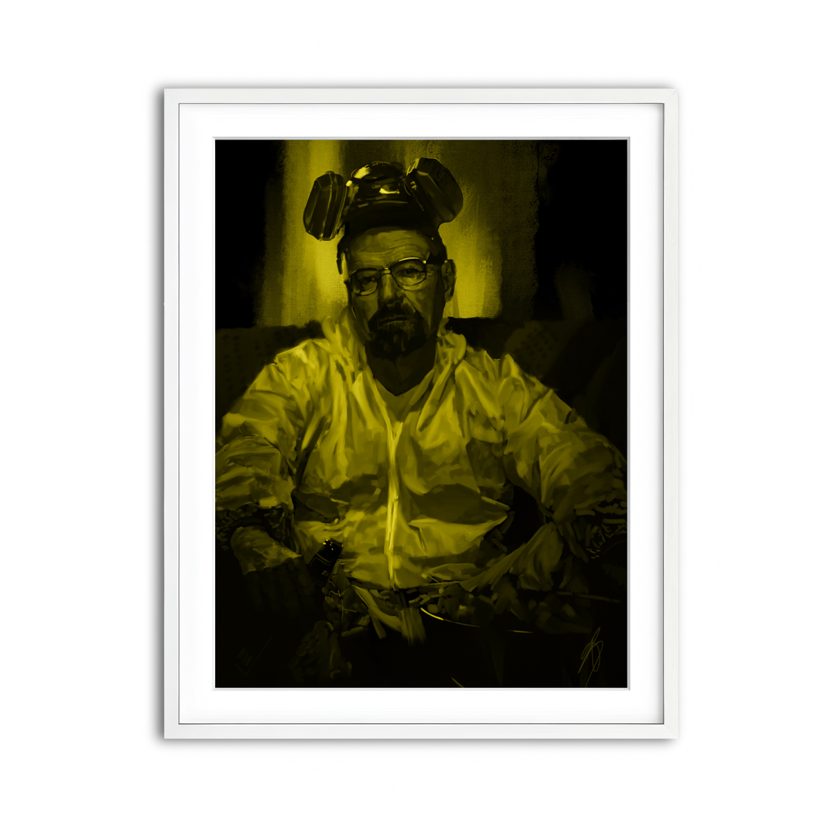 Framed Print 3x4 White