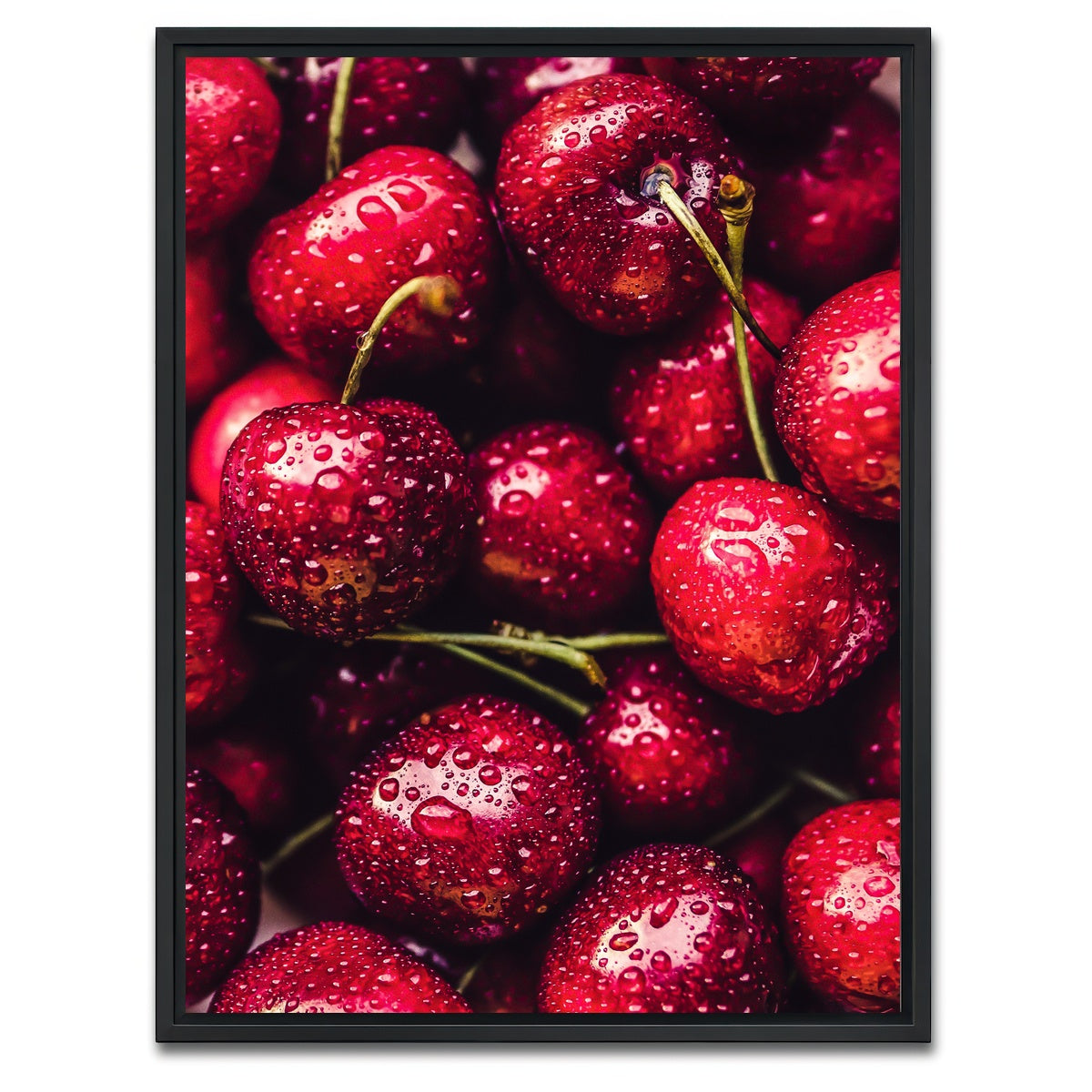 AUTO-MOCKUP WHITE | Cherries | 1 Piece | Black Framed Canvas | group=3x4