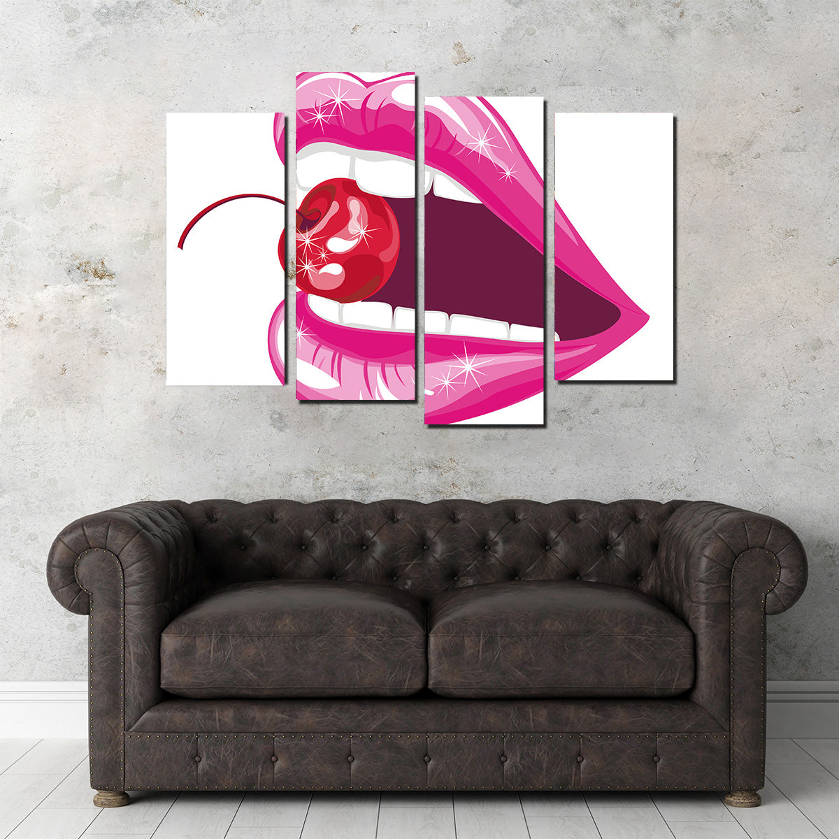 Cherry Lips Wall Art