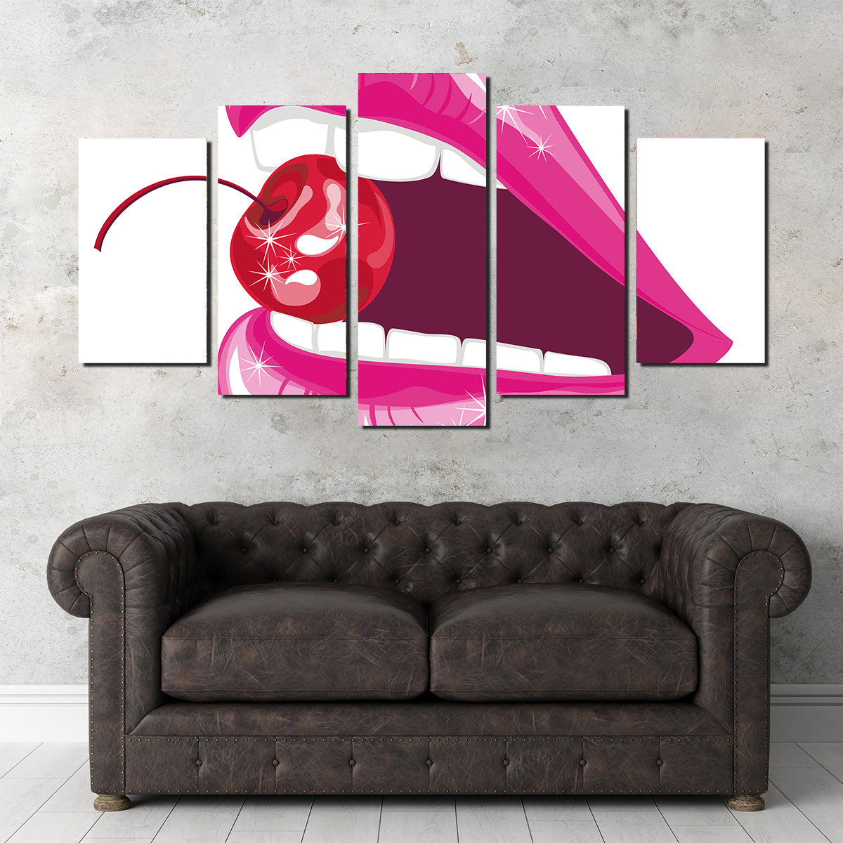Cherry Lips Wall Art
