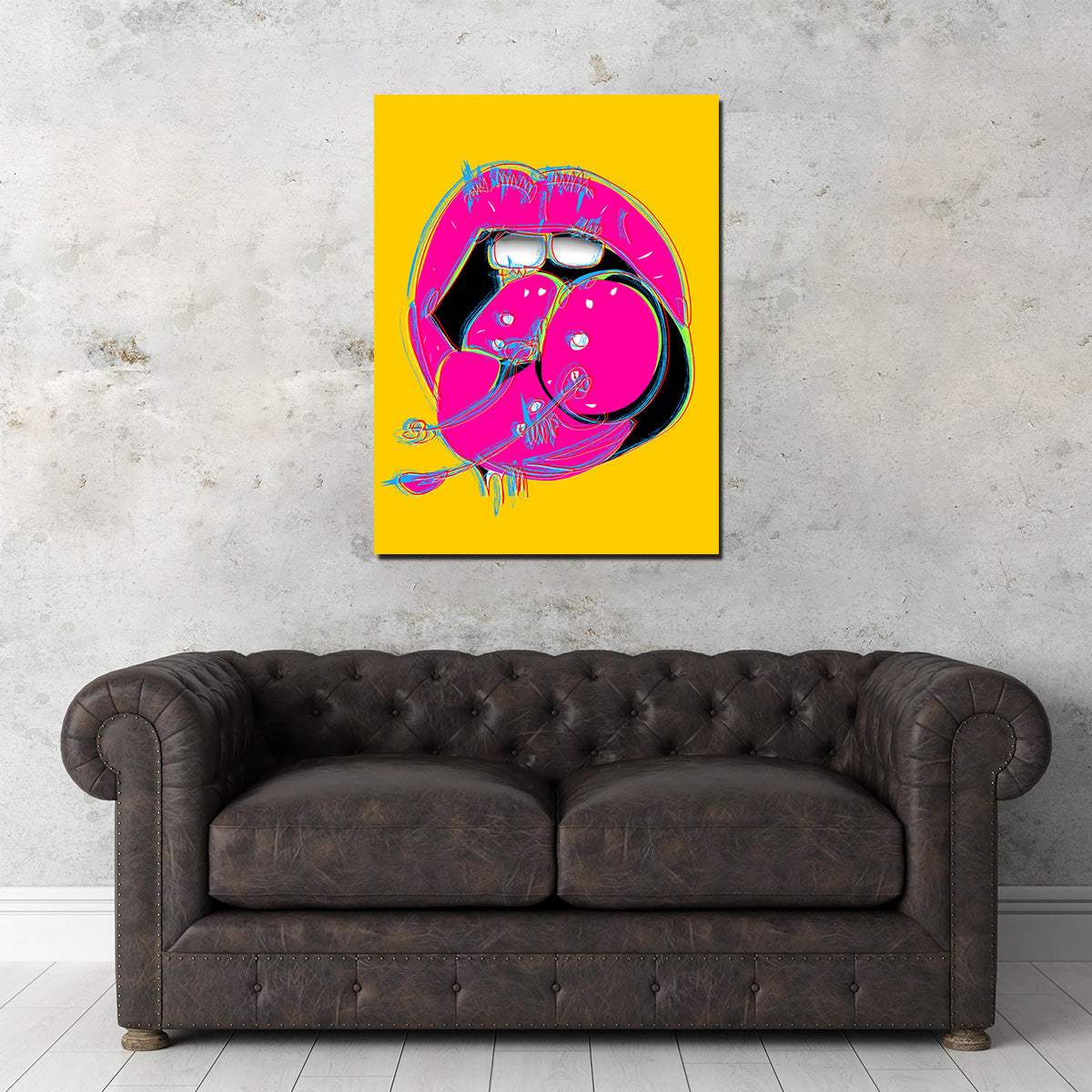 Cherry Mouth Wall Art