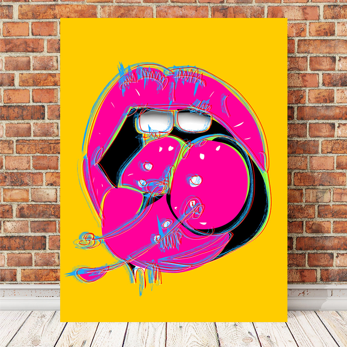 Cherry Mouth Wall Art