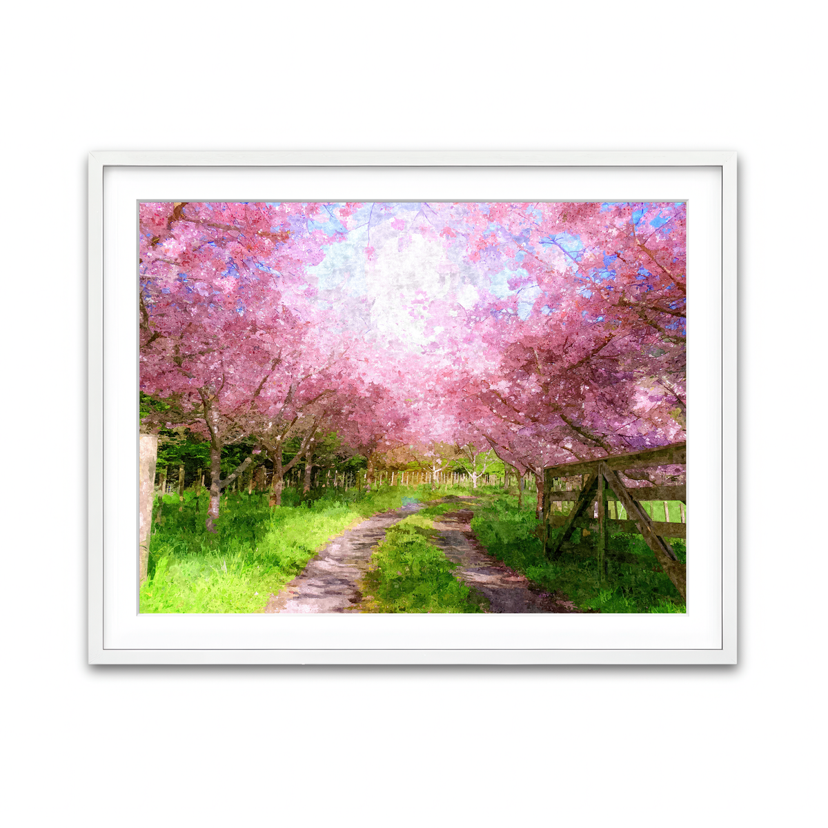 Framed Print 4x3 White