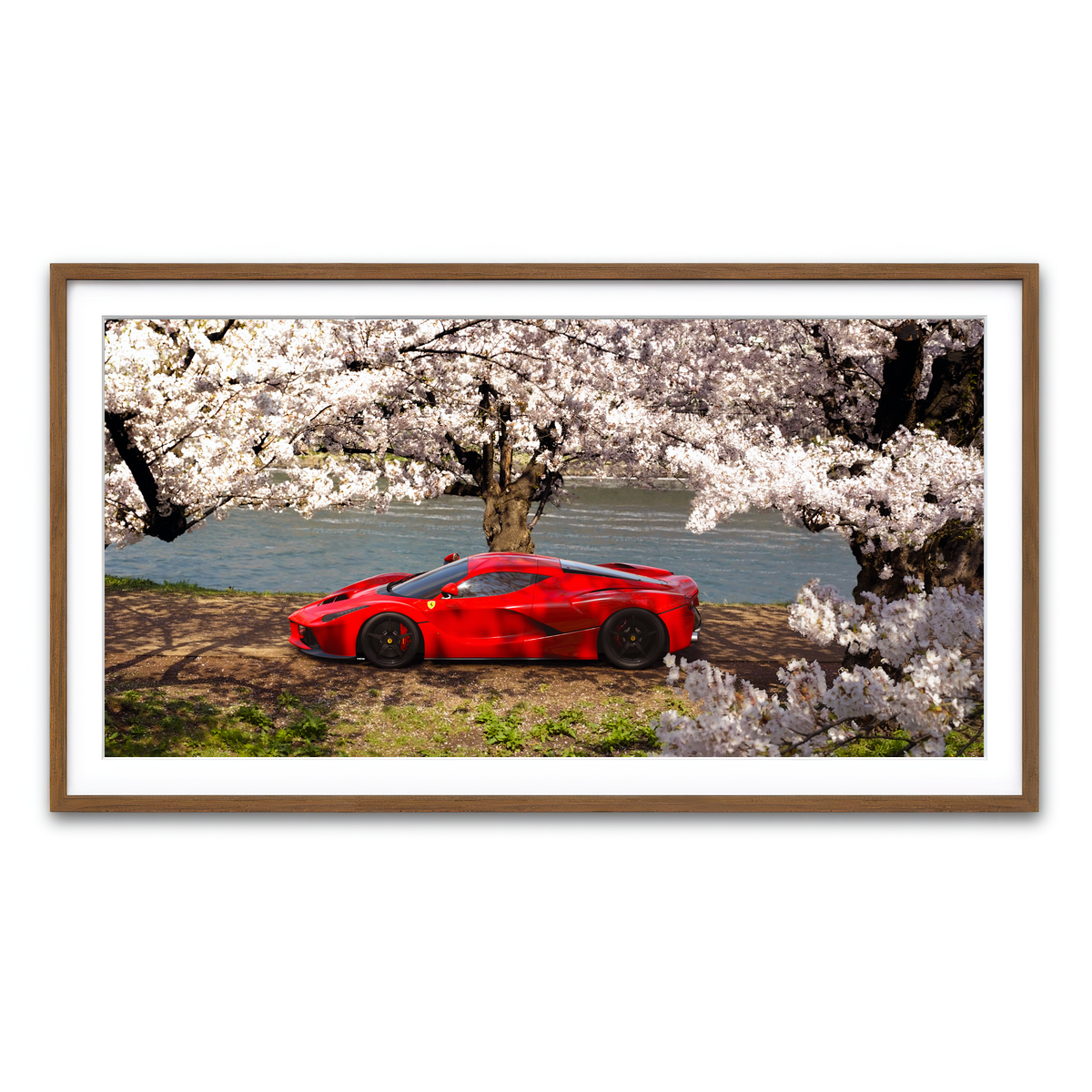 Framed Print 2x1 Walnut