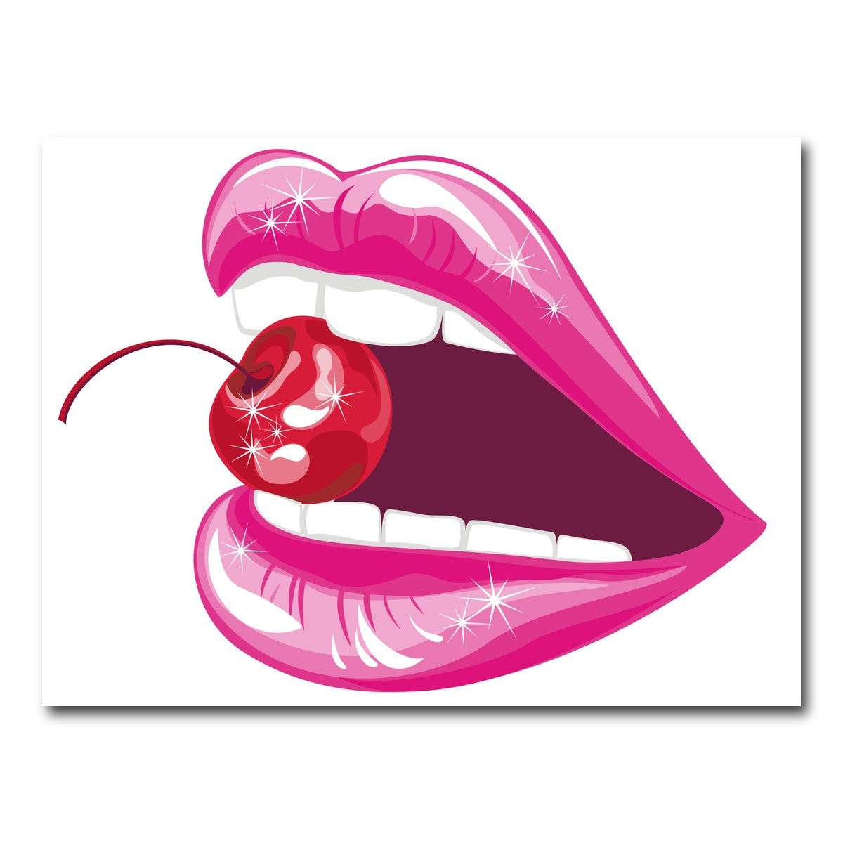 AUTO-MOCKUP WHITE | Cherry Lips | 1 Piece | Gallery Wrap Canvas | group=4x3