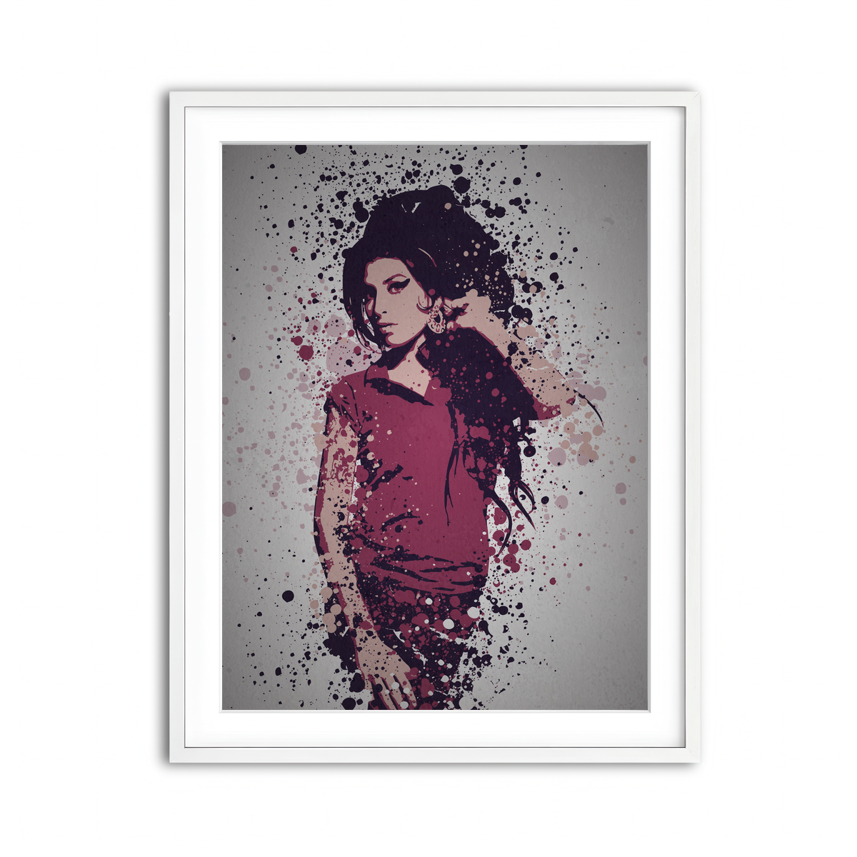 Framed Print 3x4 White