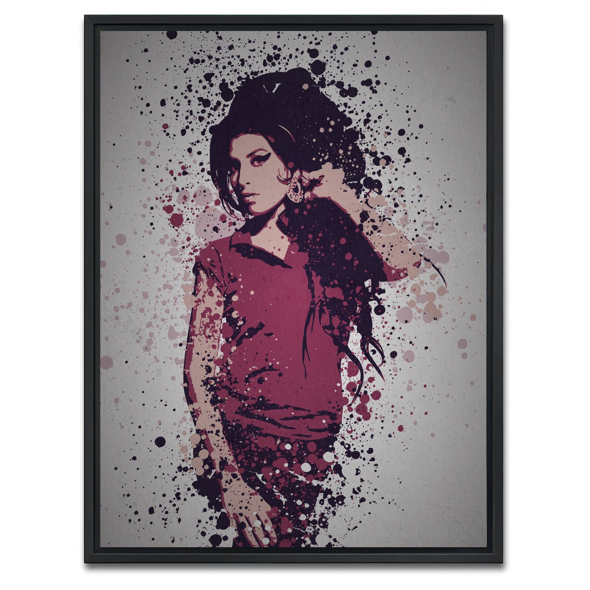 AUTO-MOCKUP WHITE | Cherry Wine | 1 Piece | Black Framed Canvas | group=3x4