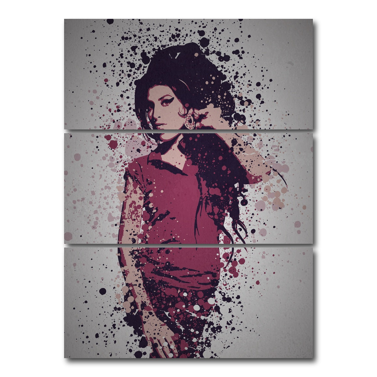 AUTO-MOCKUP WHITE | Cherry Wine | 3 Piece | Gallery Wrap Canvas | group=8x18_stacked