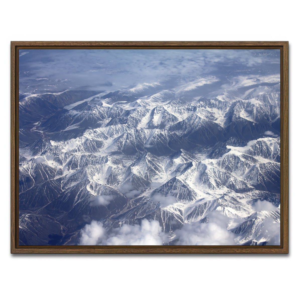 AUTO-MOCKUP WHITE | Chersky Range | 1 Piece | Walnut Framed Canvas | group=4x3