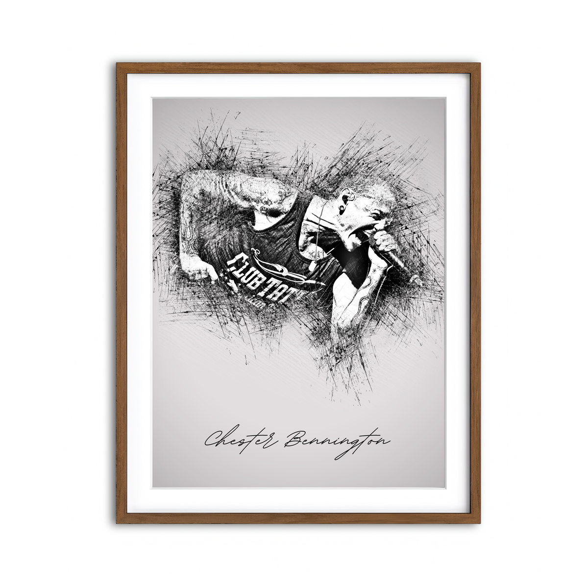 Framed Print 3x4 Walnut