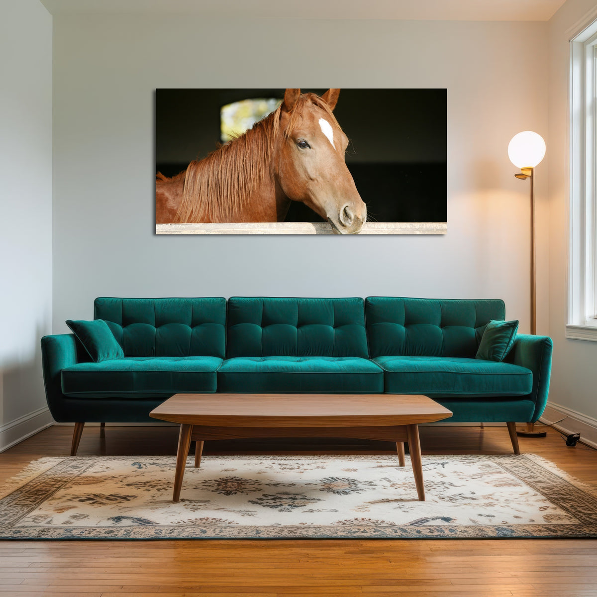 AUTO-MOCKUP ROOM | Chestnut horse