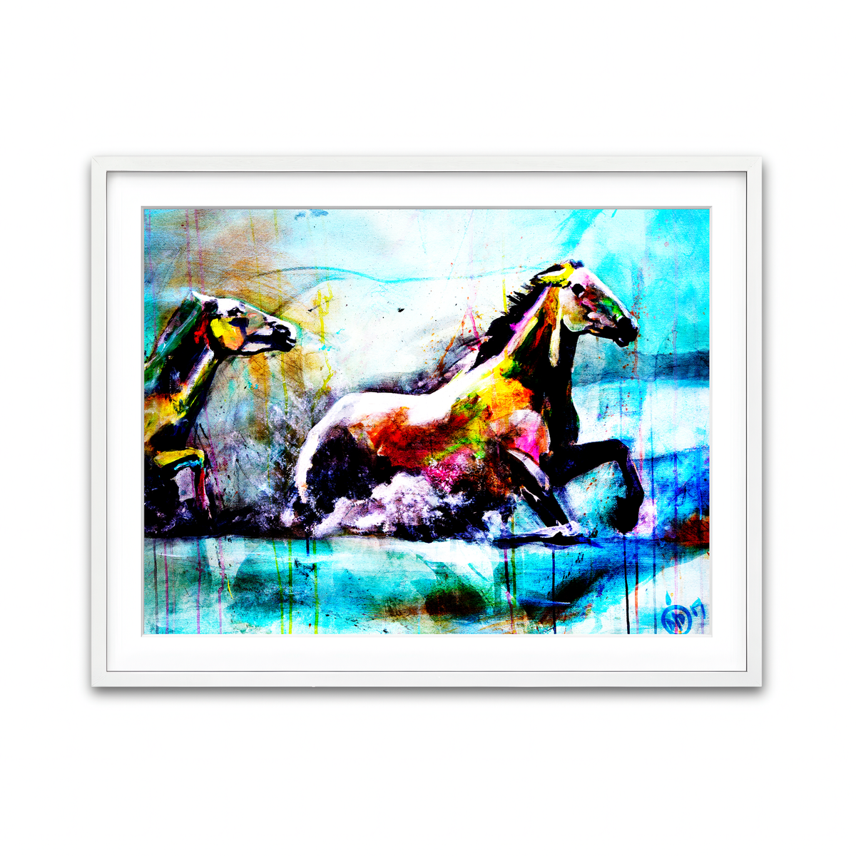 Framed Print 4x3 White
