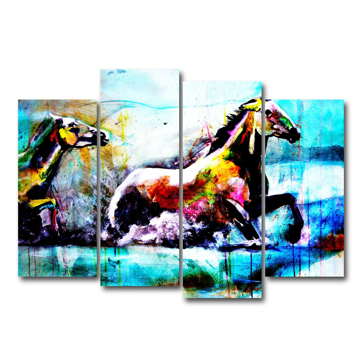 AUTO-MOCKUP WHITE | Chevaux | 4 Piece | Gallery Wrap Canvas | group=4_normal