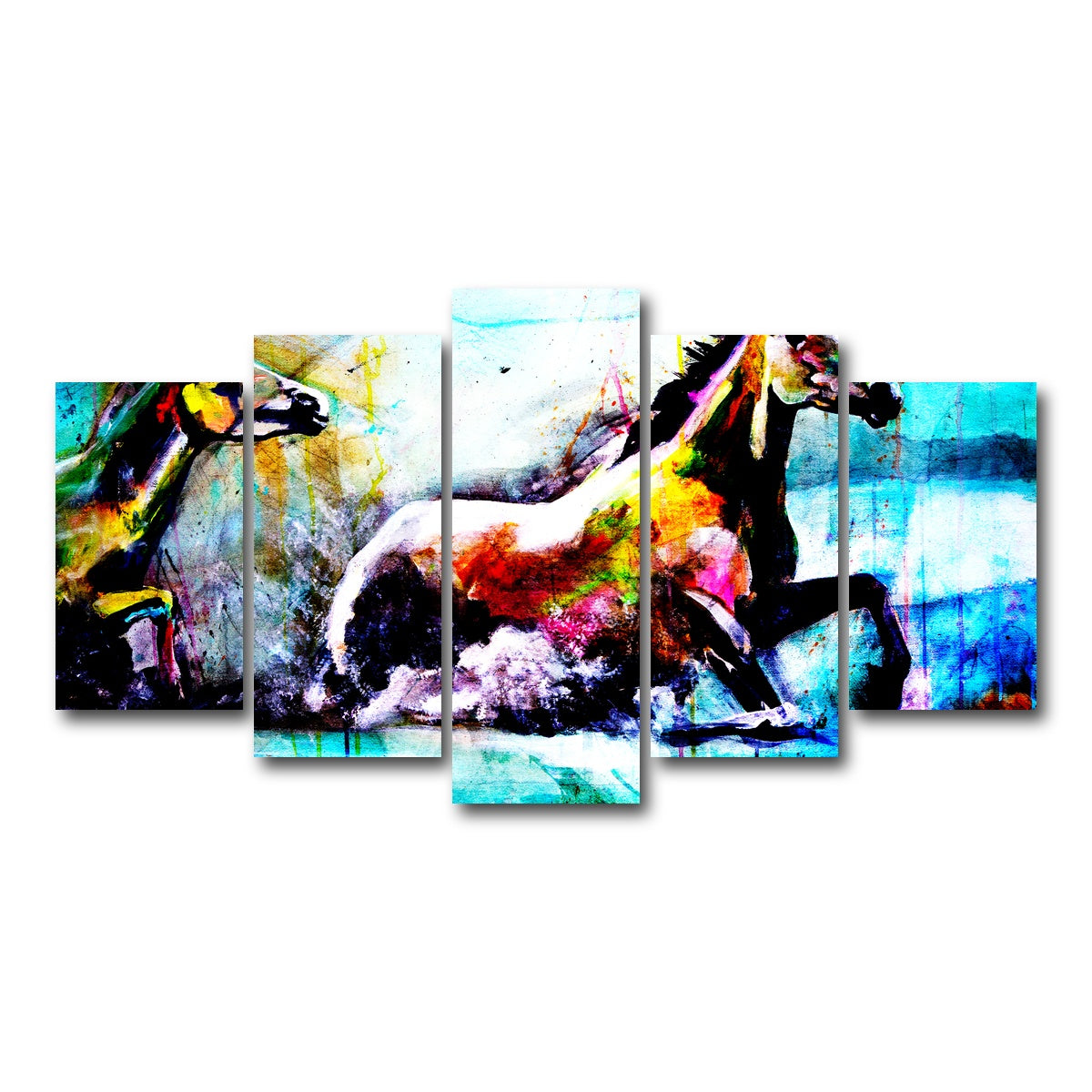 AUTO-MOCKUP WHITE | Chevaux | 5 Piece | Gallery Wrap Canvas | group=5_normal