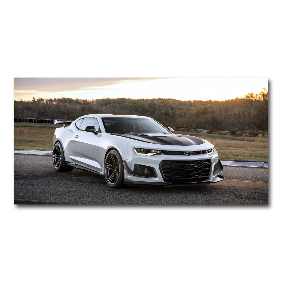 AUTO-MOCKUP WHITE | Chevy Camaro ZL1 | 1 Piece | Gallery Wrap Canvas | group=2x1
