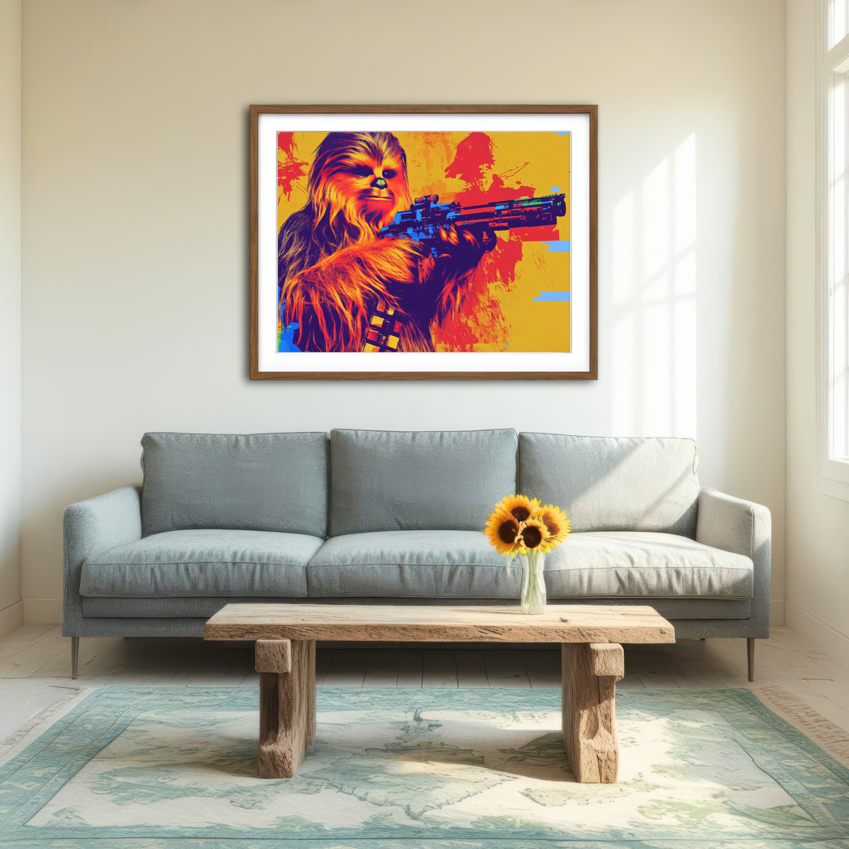 AUTO-MOCKUP ROOM | Chewbacca Gun Wall Art