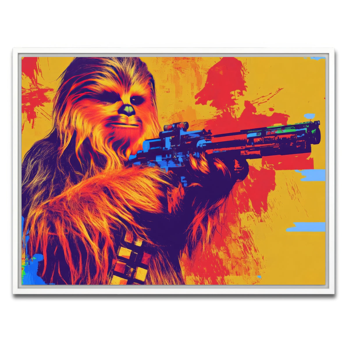 AUTO-MOCKUP WHITE | Chewbacca Gun | 1 Piece | White Framed Canvas | group=4x3