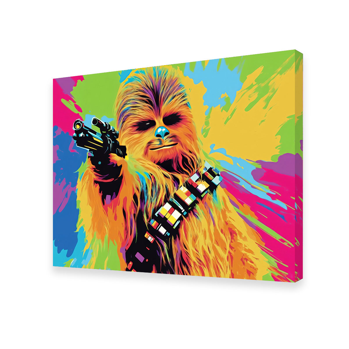 Chewbacca Color Splash Wall Art