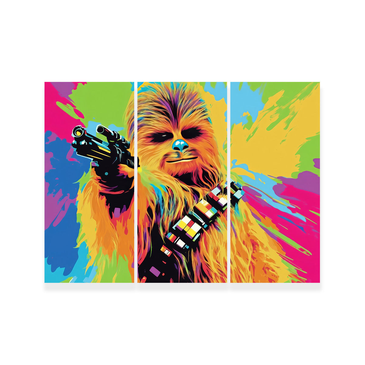 Chewbacca Color Splash Wall Art