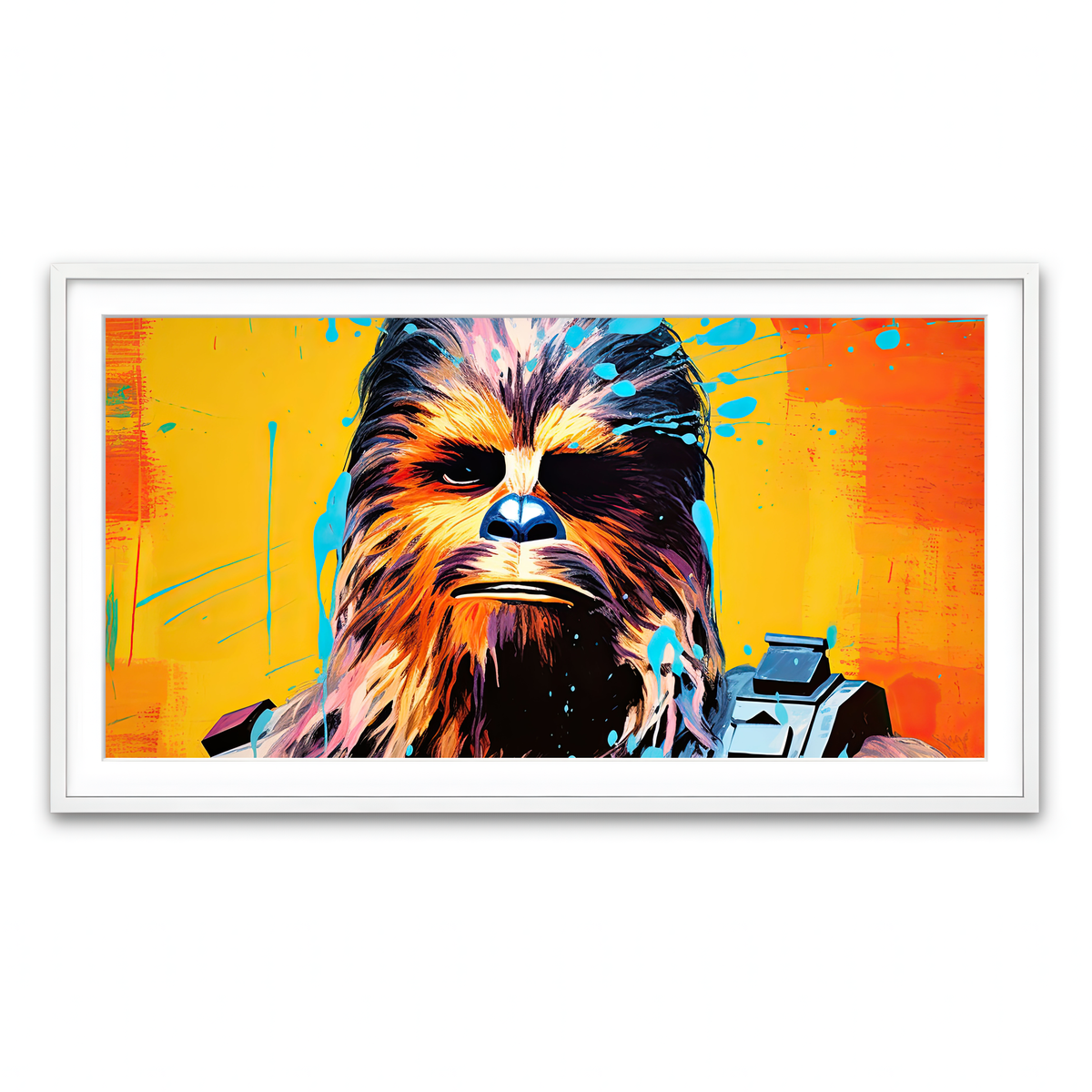 Framed Print 2x1 White