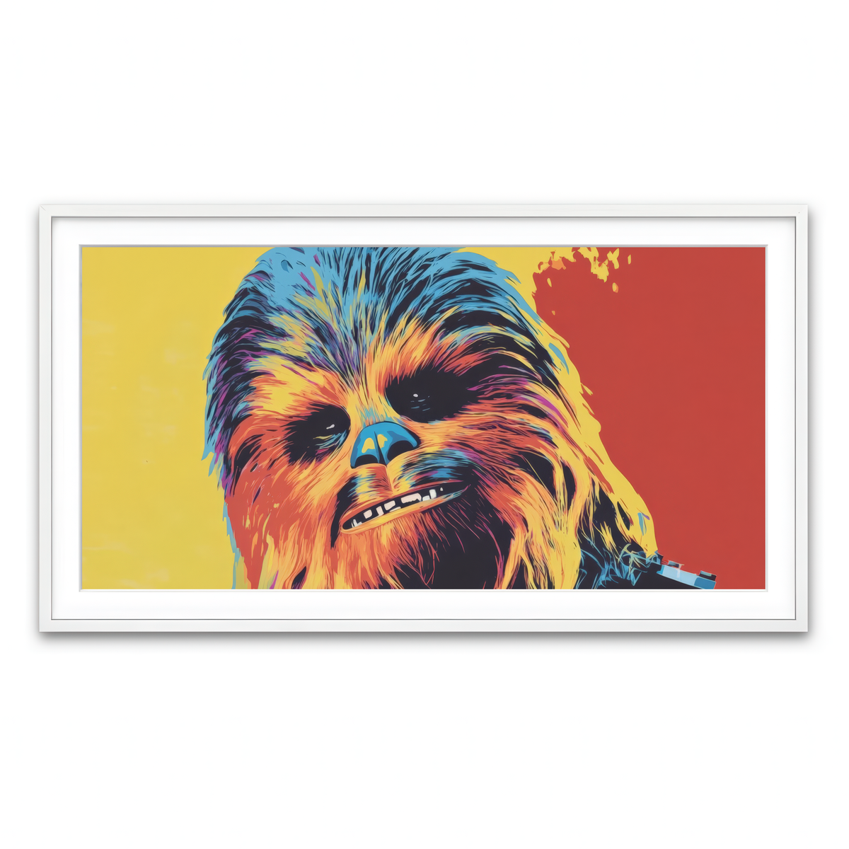 Framed Print 2x1 White