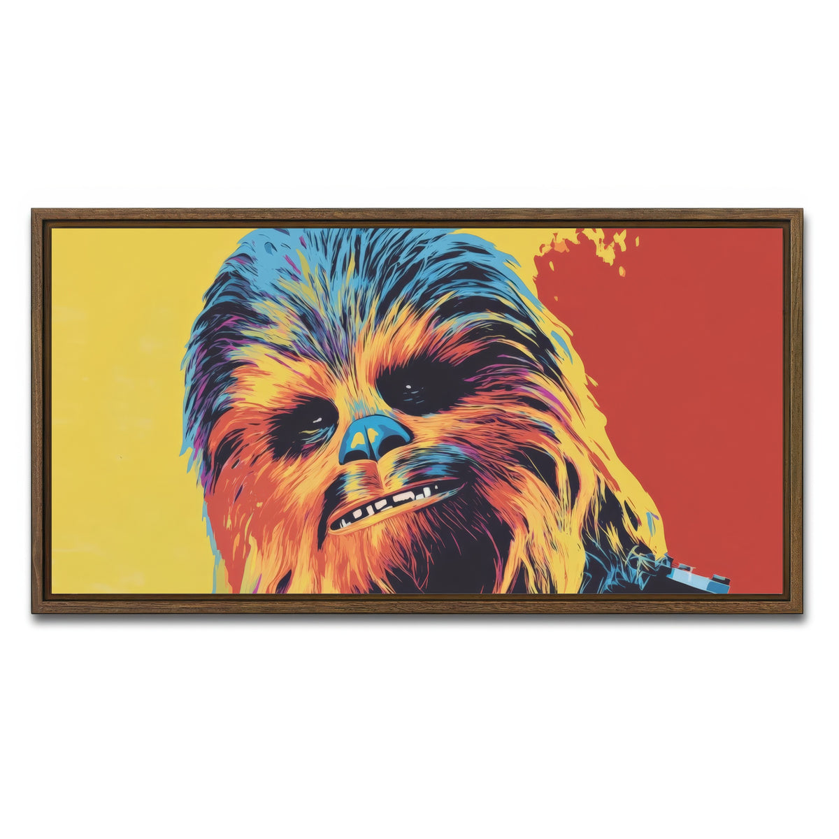 AUTO-MOCKUP WHITE | Chewbacca | 1 Piece | Walnut Framed Canvas | group=2x1