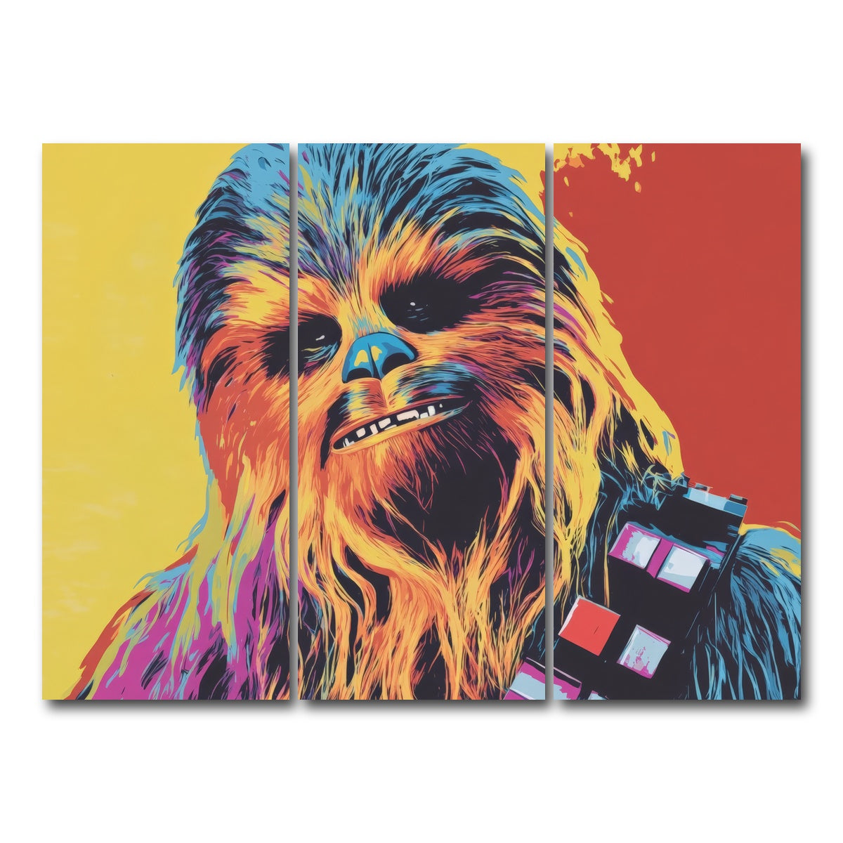 AUTO-MOCKUP WHITE | Chewbacca | 3 Piece | Gallery Wrap Canvas | group=8x18