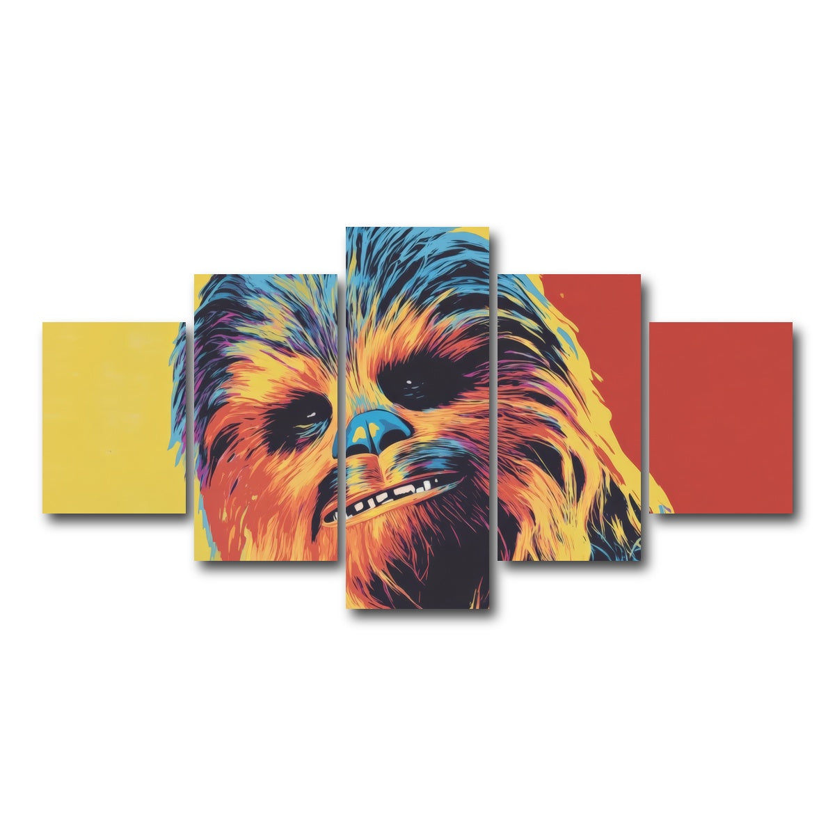 AUTO-MOCKUP WHITE | Chewbacca | 5 Piece | Gallery Wrap Canvas | group=5_short
