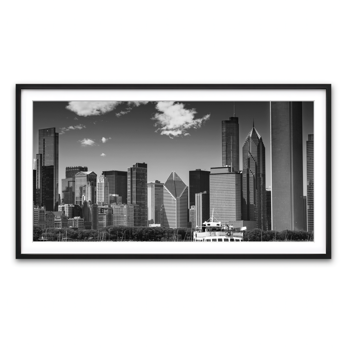Framed Print 2x1 Black