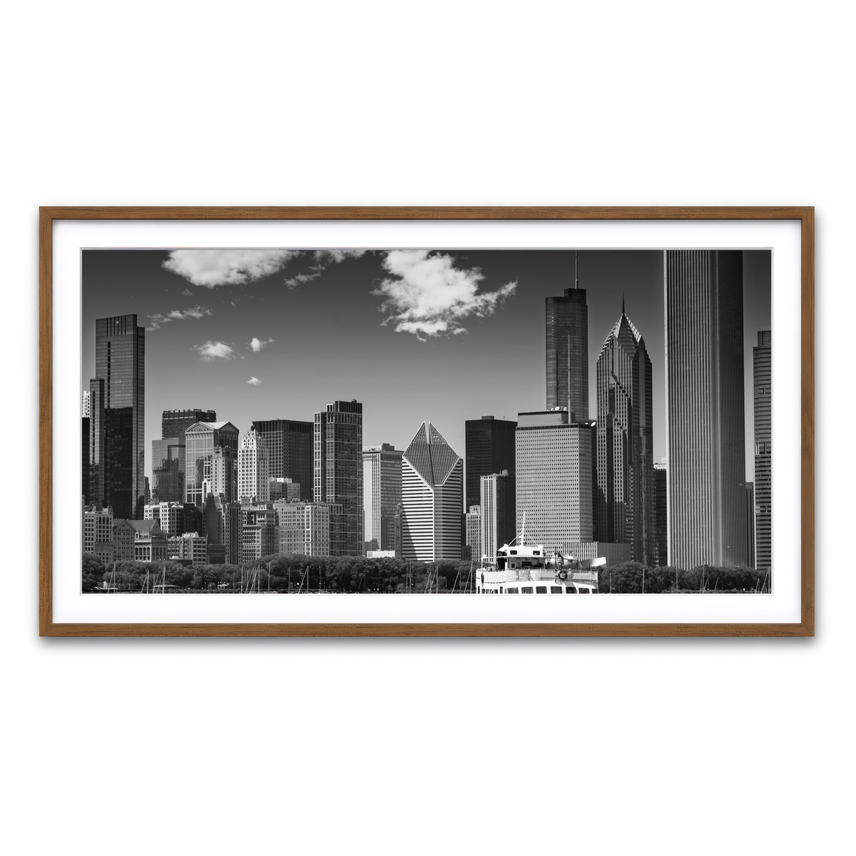 Framed Print 2x1 Walnut