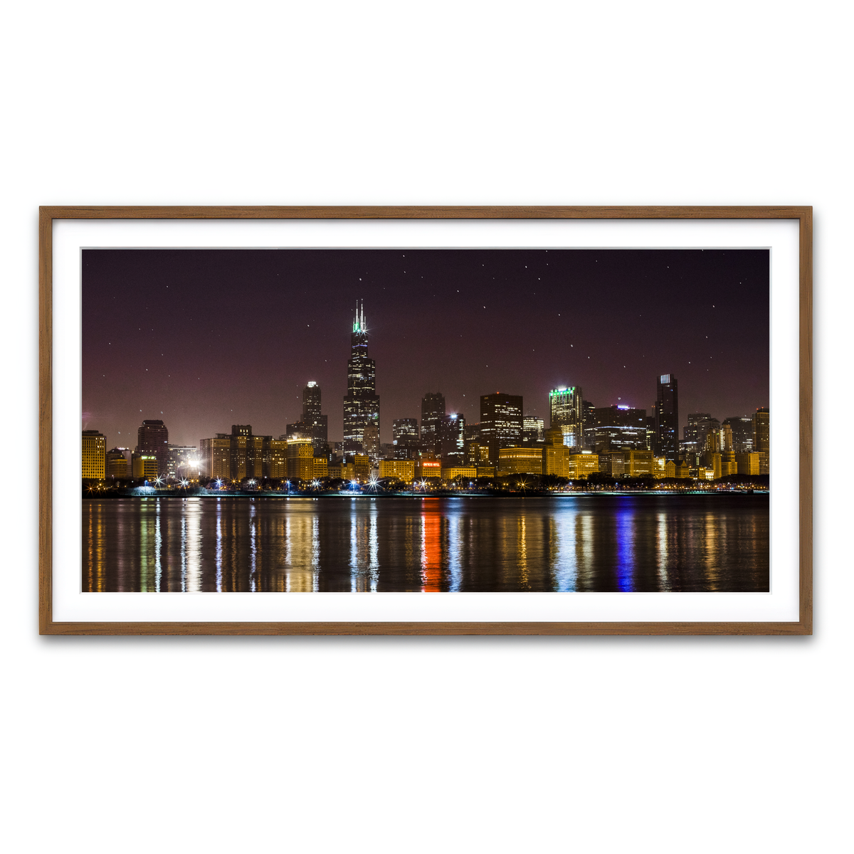 Framed Print 2x1 Walnut